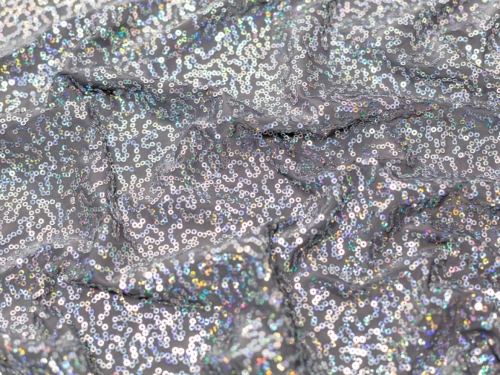 Minerva Core Range Sequin ITY Silky Stretch Knit Fabric Grey