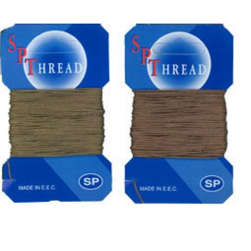 Waxed Linen Thread Khaki (Drab)