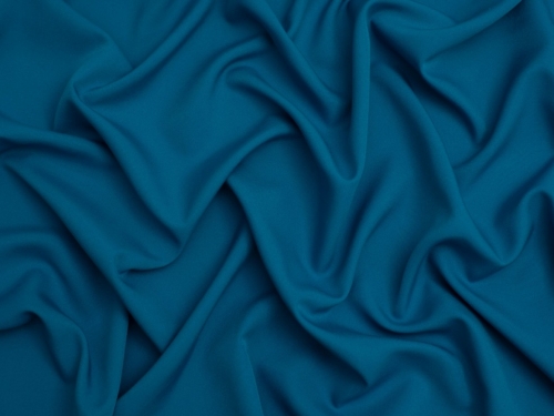 Minerva Core Range Soft Touch Crepe Fabric Teal Blue