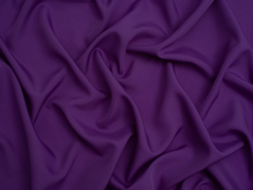 Minerva Core Range Soft Touch Crepe Fabric Purple