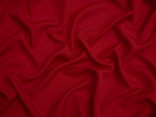 Minerva Core Range Soft Touch Crepe Fabric Red