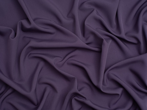 Minerva Core Range Soft Touch Crepe Fabric Aubergine