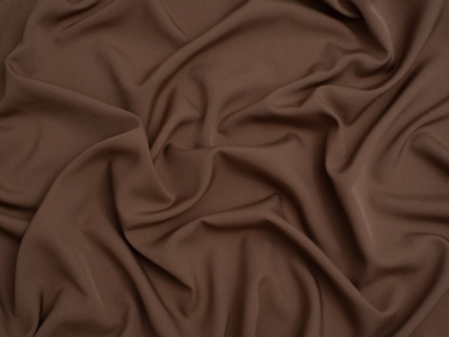 Minerva Core Range Soft Touch Crepe Fabric Light Chocolate