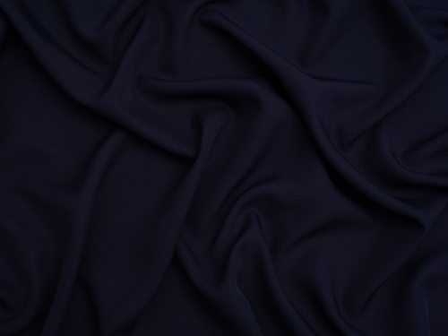 Minerva Core Range Soft Touch Crepe Fabric Navy Blue