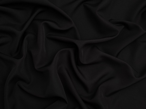 Minerva Core Range Soft Touch Crepe Fabric Black