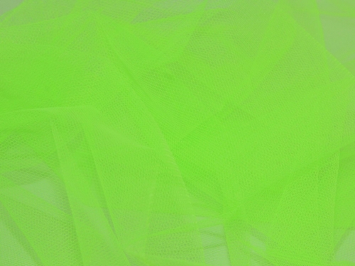 Deadstock Extra Stiff Dress Net Fabric Flo Green