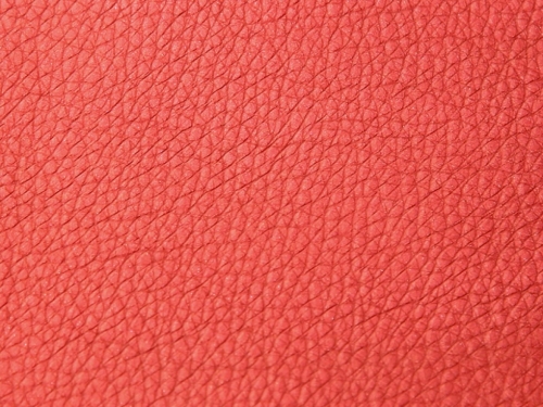 Stof France Heavy Soft Faux Leather Fabric Metallic Red Copper