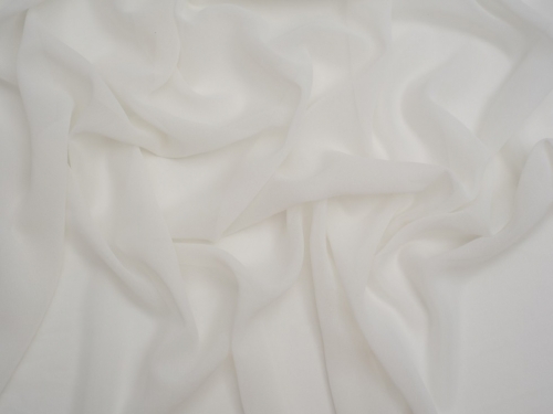 Minerva Core Range Light Sheer Chiffon Fabric Cream