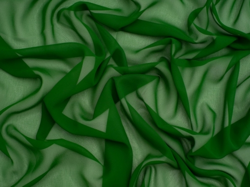 Minerva Core Range Light Sheer Chiffon Fabric Emerald Green
