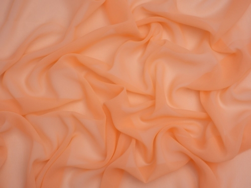 Minerva Core Range Light Sheer Chiffon Fabric Peach