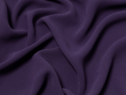 Minerva Core Range Heavy Triple Crepe Fabric Aubergine