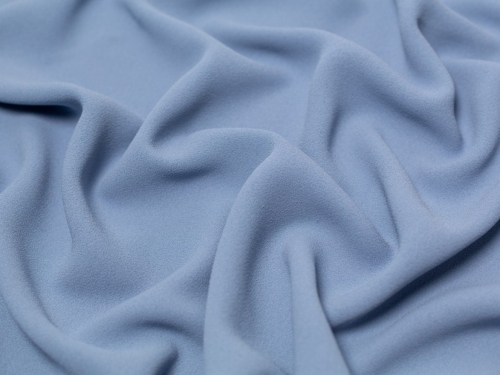 Minerva Core Range Heavy Triple Crepe Fabric Dusky Blue