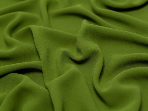 Minerva Core Range Heavy Triple Crepe Fabric Pea Green