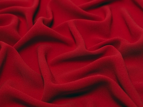 Minerva Core Range Heavy Triple Crepe Fabric Red