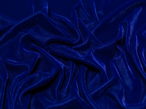 Minerva Core Range Triple Crown Velvet Fabric Royal Blue