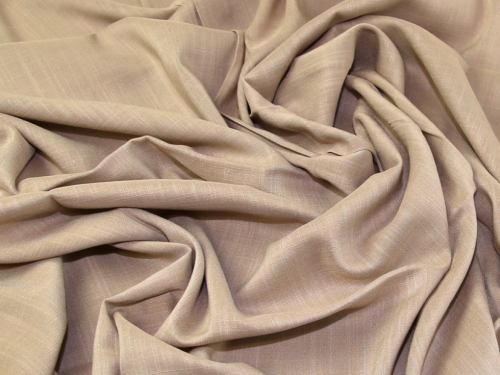 Deadstock Viscose Crepe Fabric Beige