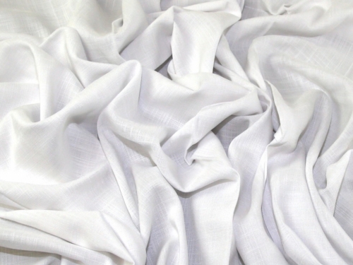 Deadstock Viscose Crepe Fabric White