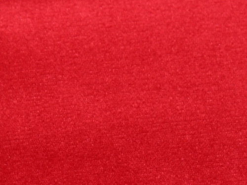Stof France Vienne Velour Stretch Knit Fabric Red
