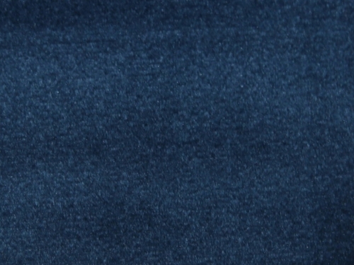 Stof France Vienne Velour Stretch Knit Fabric Marine Blue