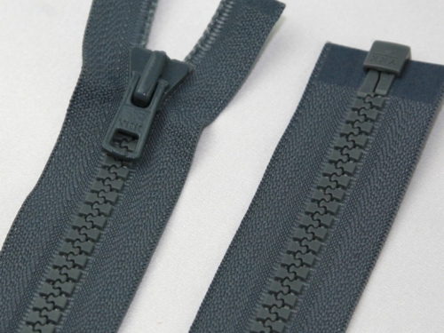 YKK Vislon Chunky Open End Zips Grey