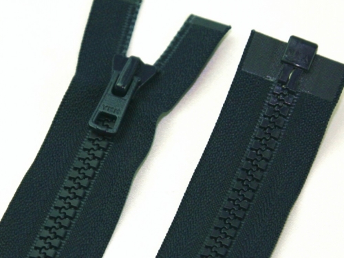 YKK Vislon Chunky Open End Zips Navy Blue