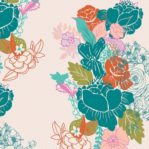 Art Gallery Fabrics Virtuosa 100% Cotton Poplin Fabric Flowerdrama Mattina