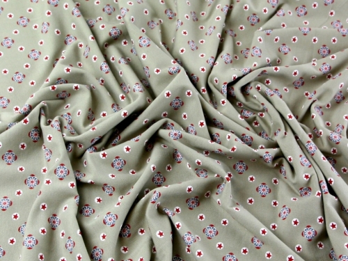 Deadstock Cotton Jersey Stretch Knit Fabric Beige