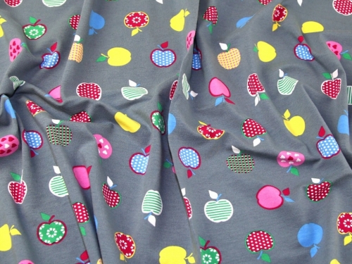 Deadstock Cotton Jersey Stretch Knit Fabric Grey