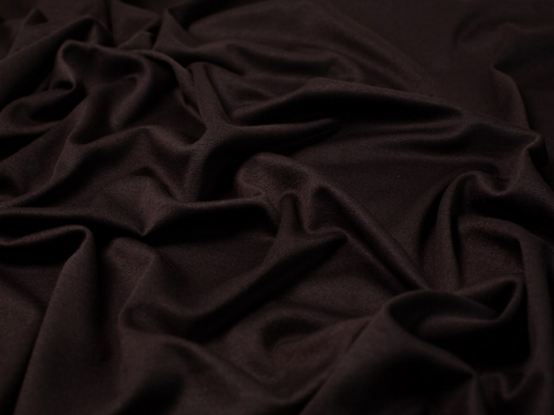 Soft Ponte Roma Double Stretch Knit Fabric Dark Brown
