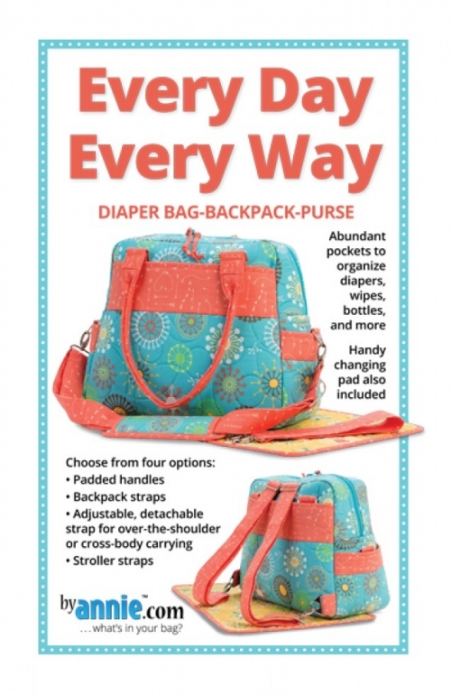By Annie Paper Sewing Pattern Every Day Every Way Bag