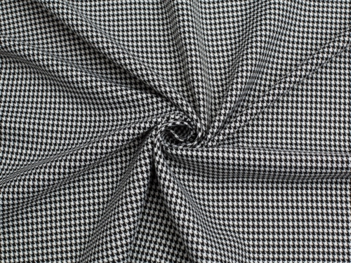 Minerva Core Range Polyester Viscose Suiting Fabric Small Houndstooth