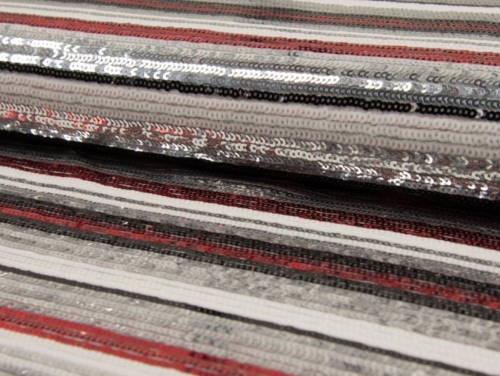 Deadstock Sequin Mesh Fabric Multicoloured