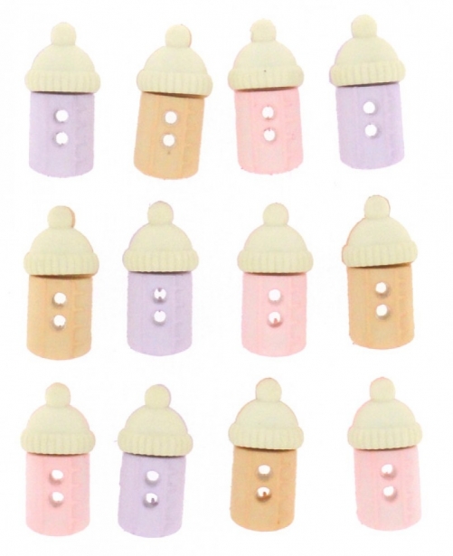 Dress It Up Baby Bottles Girl Buttons