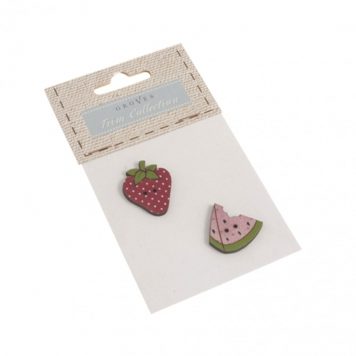 Fabric Covered Wood Buttons