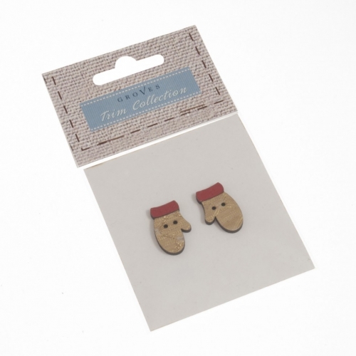 Fabric Covered Wood Buttons