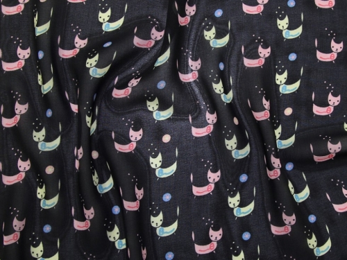 Deadstock Sheer Chiffon Fabric Black