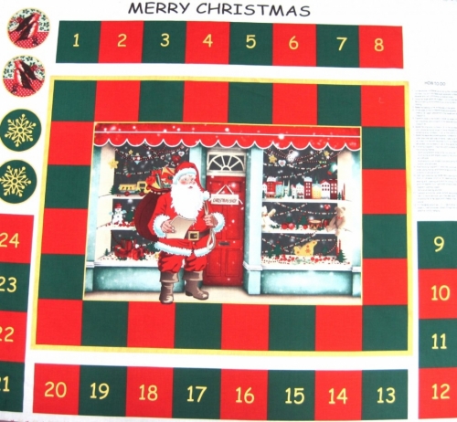 Christmas Cotton Fabric Panel