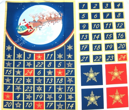 Christmas Cotton Fabric Panel