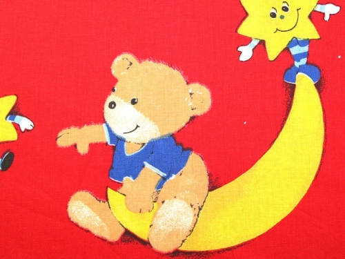 Deadstock 100% Cotton Fabric Red