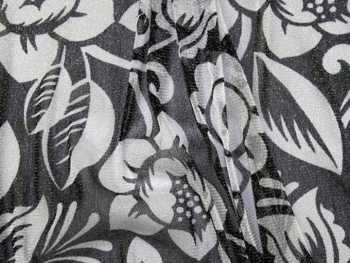 Deadstock Lurex Mesh Fabric Black & Silver