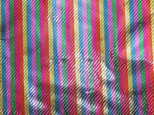 Deadstock Metallic Lame Fabric Multicoloured