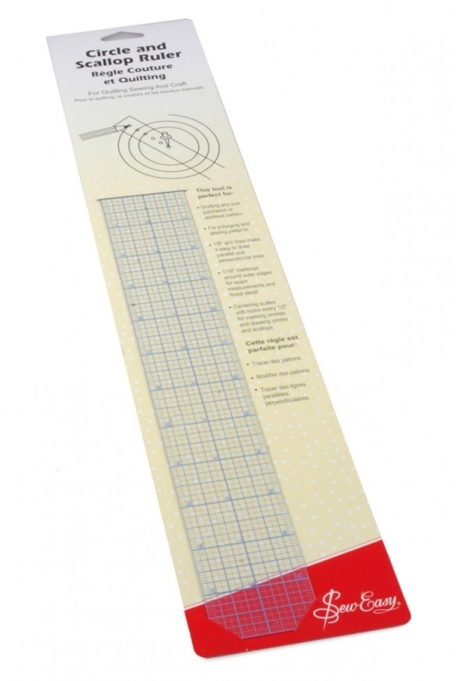 Sew Easy Circle & Scallop Quilting Ruler