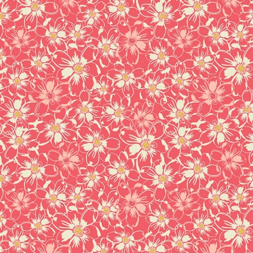 Art Gallery Fabrics Abloom Fusion 100% Cotton Poplin Fabric Bed of Daisies