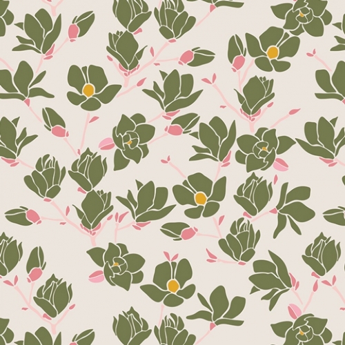 Art Gallery Fabrics Printemps Fusion 100% Cotton Poplin Fabric Magnolia