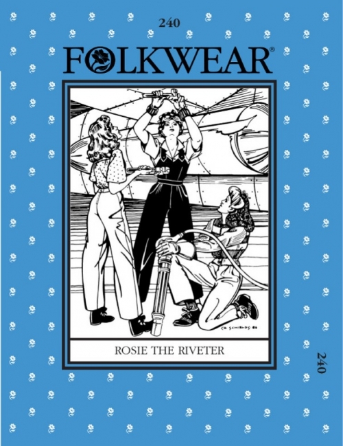 Folkwear Patterns Paper Sewing Pattern Rosie the Riveter