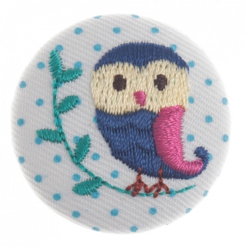 Trimits Fabric Covered Buttons Blue