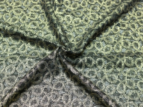 Deadstock Metallic Lace Fabric Black & Gold