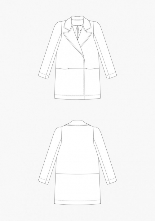 Grainline Studio Paper Sewing Pattern Yates Coat