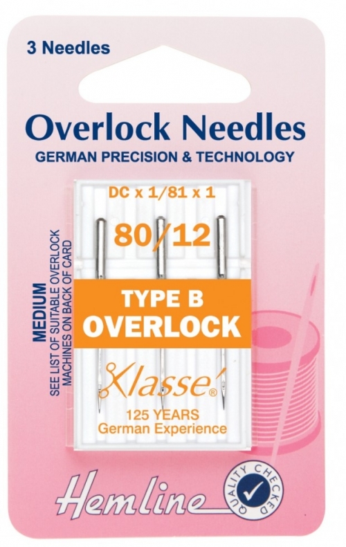 Hemline Type B Overlocker Serger Needles