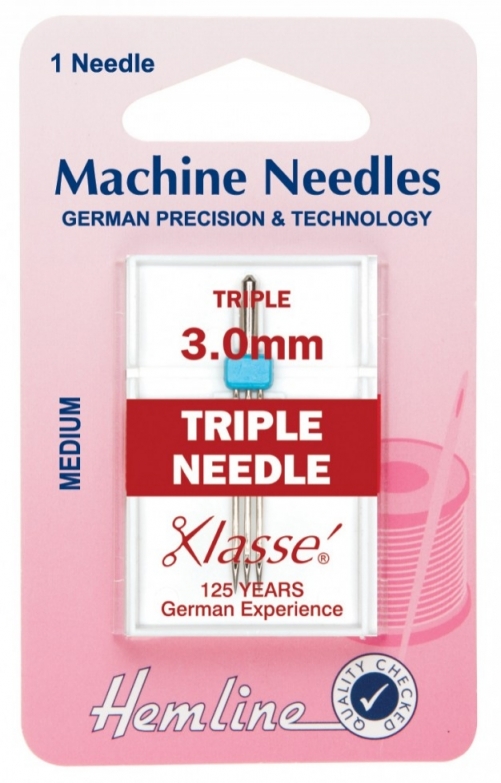 Hemline Triple Sewing Machine Needles